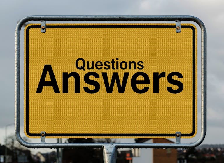 Questions Answers Signage